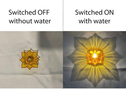 Electric Water Sensor Reflection Led Diyas Candle with Water Sensing Technology (Pack Of 12/24)